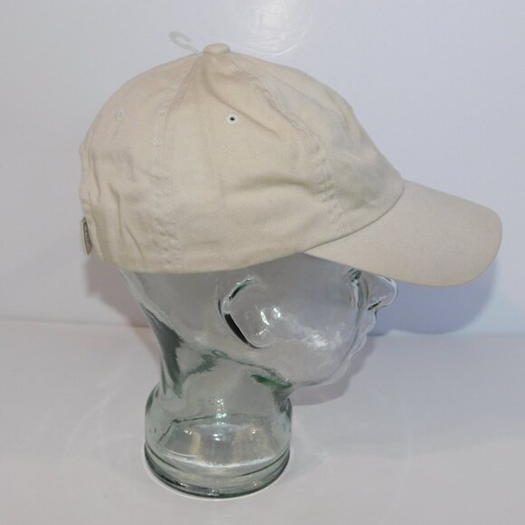 Magic Headwear OS Beige Tan Cotton Embroidered Walleye Fish Hat Cap NEW w Tag - Picture 7 of 9